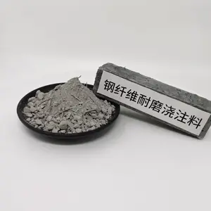 Kerui Chất lượng cao mặc-resisitant thép sợi castable bột khối xi măng thấp phụ gia đặc biệt cho vật liệu chịu lửa castables