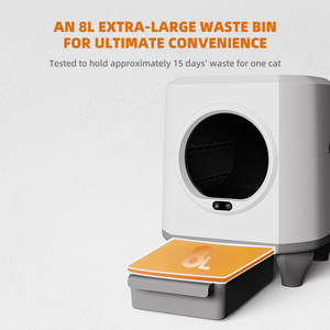 Bac à litière intelligent autonettoyant pour plusieurs chats, grande capacité, contrôle par application, anti-odeurs et anti-fuites, nettoyage facile, surveillance - Product Image 5