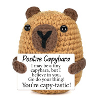 Vente en gros : Figurine en peluche Capybara en coton crocheté, faite à la main, écologique, pour la décoration intérieure, convient à tous les âges
