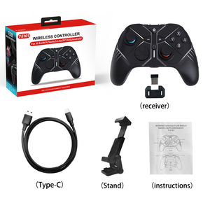 Controlador inalámbrico BT 2,4G directo de fábrica, función <span class=keywords><strong>Turbo</strong></span> Compatible con PC P3 Android e IOS para juegos - Product Image 5