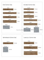 Carrelage en PVC pour sol en vinyle IXPE EVA Cork EIR SPC Valinge Click LVT Revêtement de sol en bois imperméable PVC