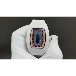 Elegant and Luxurious Top-quality White Ceramic Moissanite Tourbillon Waterproof Automatic <b>Mechanical</b> <b>Watch</b> for Men - Product Image 1