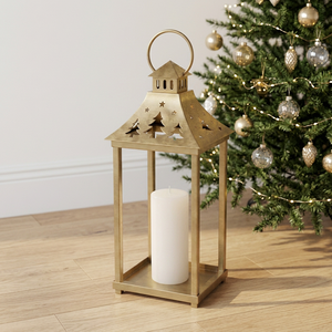 Latest Hot Selling Modern Stainless Steel & Glass Handmade Durable <b>Candle</b> <b>Lantern</b> for Christmas Home Decoration - Product Image 1