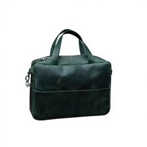 Maletín de Cuero Genuino para Hombre, Estilo Vintage, para Portátil, Ecológico, Resistente, de 15.6 Pulgadas, Bolso Bandolera LLB-0377 - Product Image 1