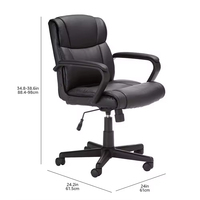 Nouvelle Chaise de Bureau Exécutive Pivotante de Luxe Moderne à Dossier Haut en Cuir Synthétique Ergonomique pour Visiteur et Salle d'Attente