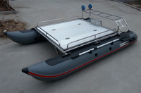 Bateau gonflable en PVC, mini yacht Catamaran