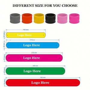 Pulseras de Goma Personalizadas con Logotipo de Dibujos Animados, Brazaletes para Correr de Noche, Pulseras de Diferentes Tamaños con Impresión de Logotipo - Product Image 3