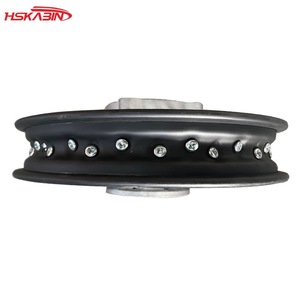 Roues en fer pour moto, 1,40 x 10 pouces, moyeu refroidi par eau, jantes noires - Product Image 4