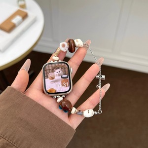 Nouveau bracelet en perles de chat de Style chinois adapté à Iwatch9 38/40/41mm <span class=keywords><strong>Apple</strong></span> <span class=keywords><strong>Watch</strong></span> pour le bracelet de montre pour femmes en céramique à la mode - Product Image 4