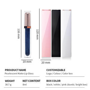 Vente en gros de gloss à lèvres végétalien, avec logo ajouté, en vrac, pigments de base oem, brillant à lèvres repulpant, marque privée - Product Image 6