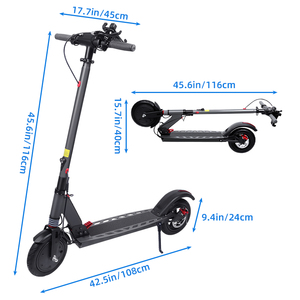 Patinete Eléctrico Plegable de Dos Ruedas con Control por Aplicación, Batería de Litio, Motor de 350W, Resistente al Agua, para Adultos - Product Image 3