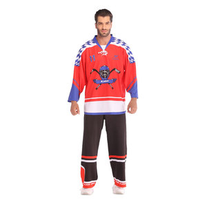 Jersey Hoki Es Pria, Pakaian Olahraga Seragam Hoki Es Pria Sublimasi Kustom - Product Image 2