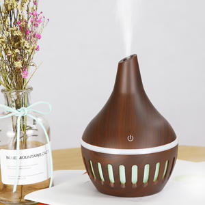 Wood Grain Humidifier USB Rechargeable Home Office Desktop Cool Mist Diffuser 0.5L Capacity - Product Image 2