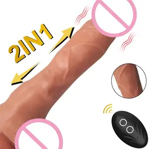 Remote Control Thrusting Dildo Vibrator For Woman Realistic Dildo Artificial 20cm Penis Vibrator Adult Sex Toys For Woman