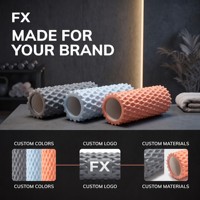 FX Yüksek Yoğunluklu Hafif Taşınabilir Fitness Köpük Rulosu Kas Gevşemesi Miyofasyal Salınım Esneme Yoga Pilates için