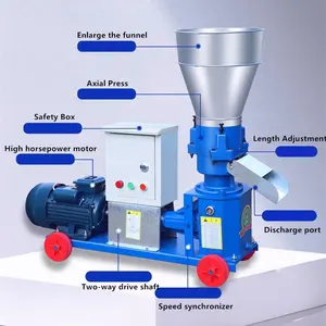 Gebruikte Rundervoer Pelletmolen Machine Multifunctionele Zaagsel Biomassa Pellet Making Machine