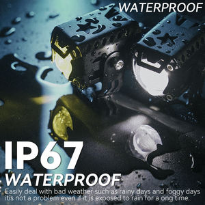 ไฟตัดหมอกหน้ารถมอเตอร์ไซค์ LED สีขาวเหลือง ระบบไฟสปอร์ตไลท์ อุปกรณ์เสริมสำหรับรถออฟโรด รถบรรทุก 4x4 4WD - Product Image 3