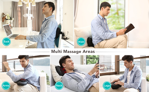 Almohada de Masaje Shiatsu Eléctrica para Cuello y Hombros, Masajeador con Función de Amasamiento, con Certificación CE y RoHS - Product Image 3