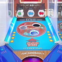 Machine de jeu d'arcade à monnayeur de bonne qualité Lesen, jeu de lancer de sacs de sable et de tickets, divertissant et ludique