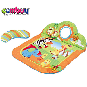 Juguetes para gatear sentado, <span class=keywords><strong>manta</strong></span> para bebé, deportes musicales, alfombrilla de juego de algodón suave educativa con espejo para Picnics - Product Image 2