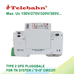Telebahn Eenfasige <span class=keywords><strong>220V</strong></span> 230V 240V 20ka-40ka Spd T2 <span class=keywords><strong>Ac</strong></span> Overspanningsbeveiliging Apparaat Groothandel - Product Image 4