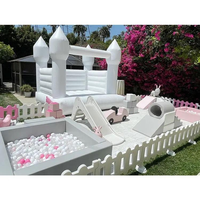 Château gonflable extérieur, trampoline gonflable, plateforme de rebond, fête de mariage, rêve romantique