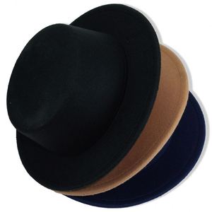 Sombrero Fedora Unisex de alta calidad, ala ancha, nueva moda, personalizado, informal, elegante, Color sólido, Jazz, sombreros, patrón liso, sombrero Fedora de felpa - Product Image 3