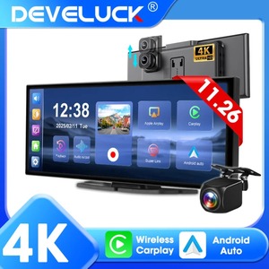 Cámara para <span class=keywords><strong>Auto</strong></span> 4K de 11.26 Pulgadas con CarPlay y Android <span class=keywords><strong>Auto</strong></span> Inalámbricos, Navegación WiFi 5G, Grabadora de Video - Product Image 1