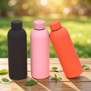 ขวดน้ำสแตนเลสสุญญากาศสีพื้นแบบขายส่งสำหรับใช้กีฬาแบบพกพา - Product Image 3