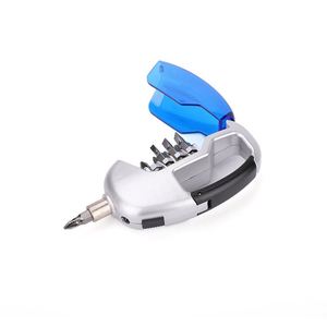 Portable Multi Bit Screwdriver Tool <b>Set</b> with Translucent Storage Cover Built-in LED Flashlight Commercial Gifts - Product Image 2