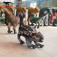 Robot dinosaure animatronique, modèle de dinosaure pour exposition commerciale, robot télécommandé
