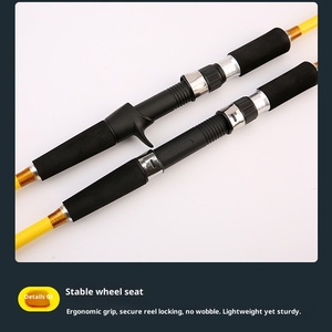 Canna da pesca con fondo a effetto lento in carbonio per carpe Ocean Beach - Product Image 3