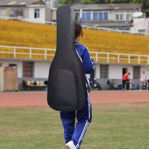 Muestra gratuita de funda de guitarra de alta calidad con logo personalizado, color a elección, acolchado impermeable, funda para guitarra acústica. - Product Image 4