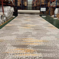 Moquette en nylon bouclé imprimée mur à mur pour salles de cinéma et hôtels, tuftée et fabriquée à la machine