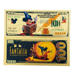 Billete <span class=keywords><strong>de</strong></span> Banco FANTASIA <span class=keywords><strong>de</strong></span> Doble Cara con 5 Modelos <span class=keywords><strong>de</strong></span> América 2026, Chapado en Oro <span class=keywords><strong>de</strong></span> 24K con Impresión Tipográfica para Regalos - Product Image 2