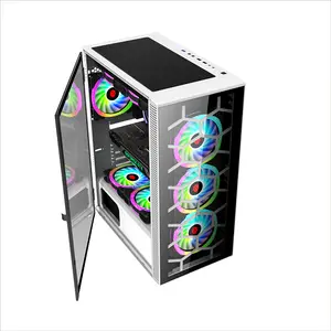 Prezzo di fabbrica vendita calda E-ATX Desktop PC Gaming Case per Computer pieno torri armadio vetro temperato personalizzazione