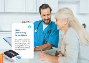 Para os cuidados médicos remotos Transtek dispositivos postos maquinaria elétrica do monitor de pressão sanguínea de Bluetooth eficientes e convenientes - Product Image 3