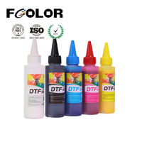 FCOLOR 100ml PET Film Premium Bulk DTF putih pigmen cetak tinta untuk Epson L1800 L805 L8058 L18058 L1400 L1300 L1110 Printer