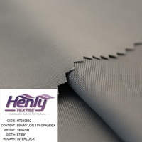 HT240892 89% NYLON 11% SPANDEX 185GSM TISSU PIQUÉ INTERLOCK TRICOTÉ
