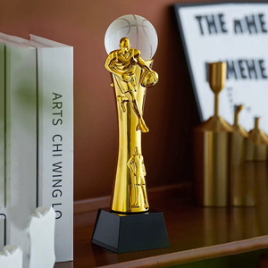 Medaglie Trofeo Personalizzate in Resina Placcata Oro per MVP di Pallavolo, Basket, Calcio, Badminton, Baseball 2026 - Product Image 2