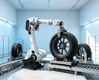 Robot industriel 6 axes ZDGT10024, charge utile de 100 kg, portée de 2440 mm, précision de ±0,1 mm pour la manutention lourde