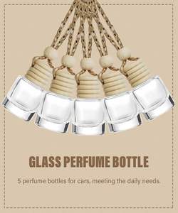 Precio de Fábrica, Botella Difusora de Perfume Vacía Cuadrada Esmerilada de 10 ml, Botella Transparente para Coche con Tapa de Rosca - Product Image 3