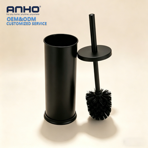 <span class=keywords><strong>Brosse</strong></span> de nettoyage WC murale en acier inoxydable robuste, finition miroir, avec support - Product Image 5