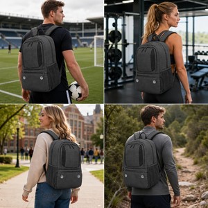 <span class=keywords><strong>Sac</strong></span> à <span class=keywords><strong>dos</strong></span> de football imperméable de haute qualité personnalisé avec compartiment pour ballon et poche pour chaussures pour les jeunes enfants et les adultes, grand <span class=keywords><strong>sac</strong></span> de sport - Product Image 3