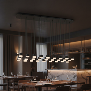 American Design Rectangle Iron Golden Chandelier for <b>Living</b> <b>Room</b> Dining <b>Room</b> Home Decorative Alabaster Chandelier - Product Image 6