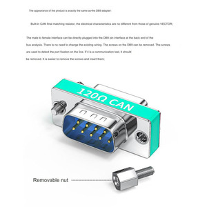 ปลั๊กตัวต้านทานปลายทาง 120 โอห์ม สำหรับ CAN Bus รุ่น KAICAP DB9 แบบตัวผู้/ตัวเมีย - Product Image 4