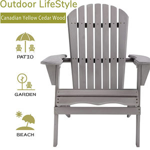 Nuevos Productos, Madera Maciza de Cedro Canadiense, Tumbona Plegable para Patio Exterior, Conjunto de Mesa y Silla Adirondack Moderna para Aplicaciones en Parques - Product Image 2