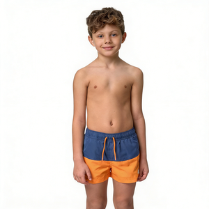 Short <span class=keywords><strong>de</strong></span> <span class=keywords><strong>bain</strong></span> pour garçons à séchage rapide, antibactérien, écologique, extensible dans quatre directions, avec doublure en maille nylon élasthanne, coupe boxer, style boardshort - Product Image 2