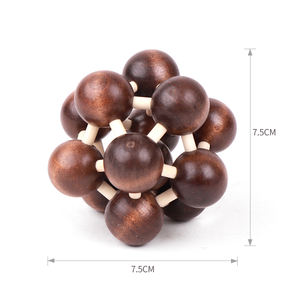Puzzle <span class=keywords><strong>en</strong></span> <span class=keywords><strong>bois</strong></span> Boule Magique <span class=keywords><strong>Casse</strong></span>-tête Jouet Jeu D'intelligence Sphère Puzzles pour Adultes et Enfants - Product Image 1