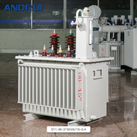 Transformador de Potencia Sumergido en Aceite Tipo S11, Cambio de Aceite, Núcleo de Cobre, Monofásico/Trifásico, 10KV 315KVA 400V/380V